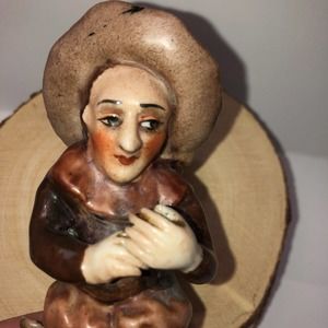 Antique Ernst Bohne Albert Stahl German Porcelain Grotesque Dwarf Playing Music